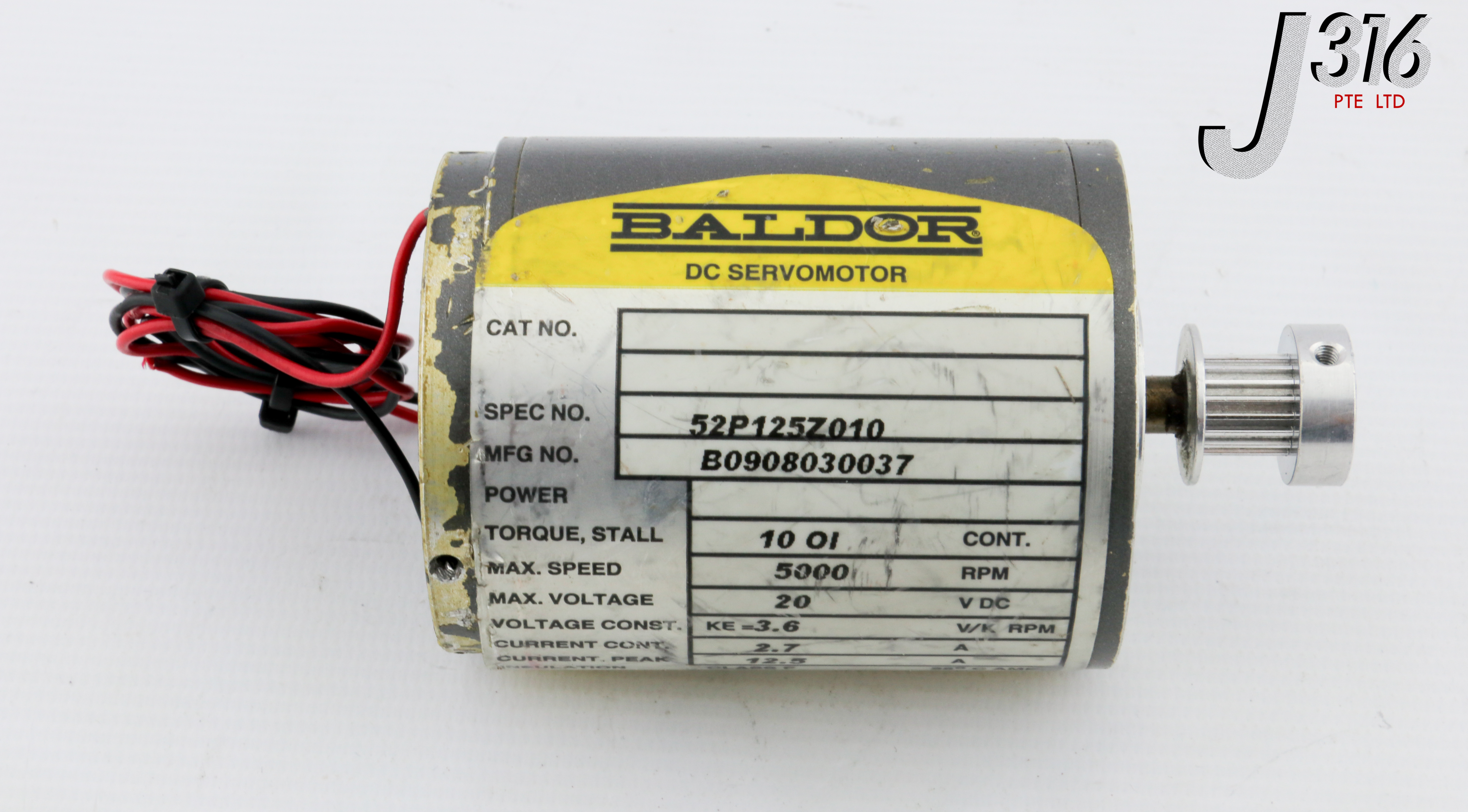 26661 BALDOR DC SERVO MOTOR, B0908030037 52P125Z010 | eBay